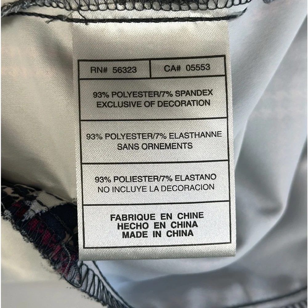 Nike Golf Performance Fit Dry Women's Gray Pink White Plaid Golf Shorts Size 8M